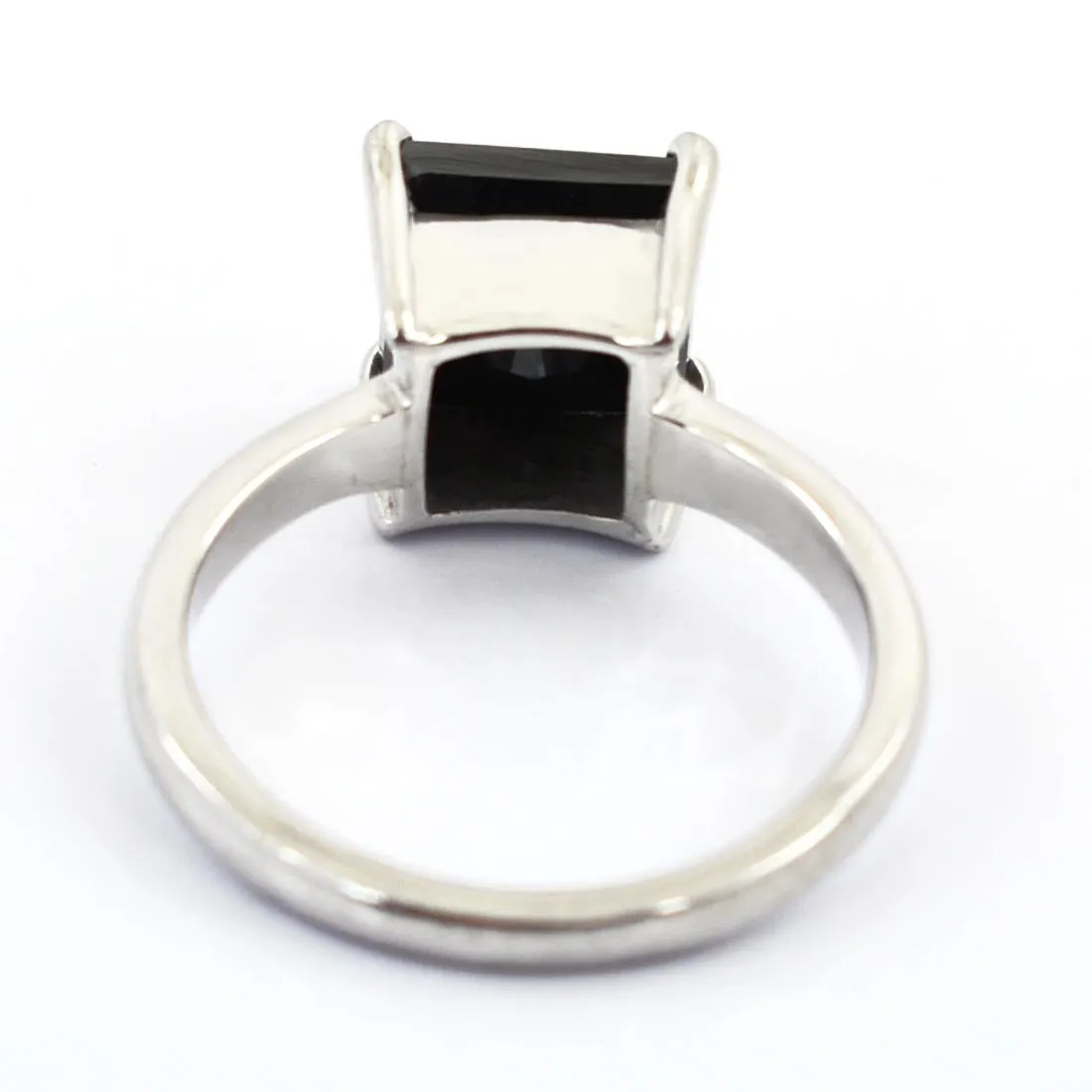 2 Ct Princess Cut Black Diamond Solitaire Ring, 100% Certified Great Shine