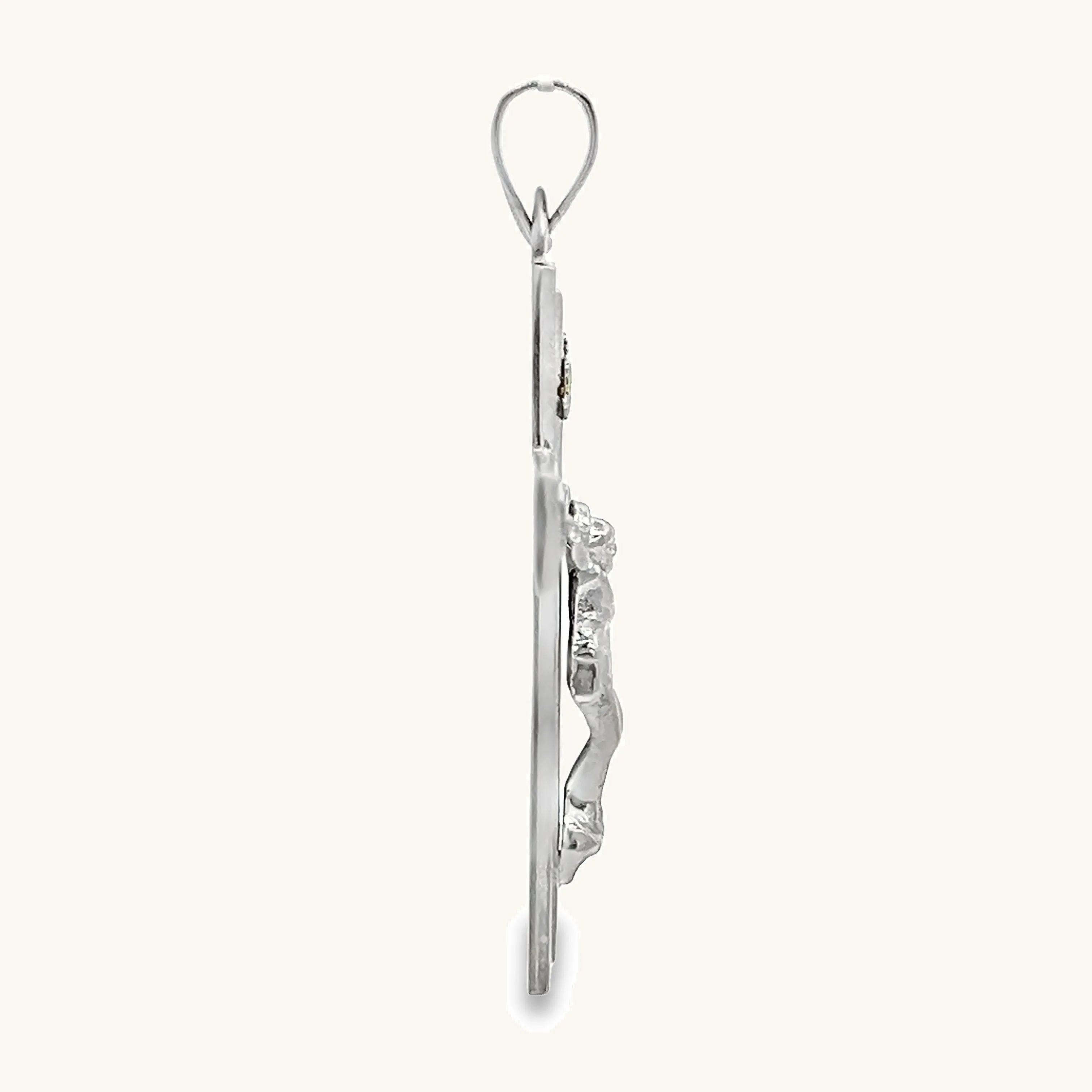 925 STERLING SILVER PLAIN INRI CRUCIFIX PENDANT