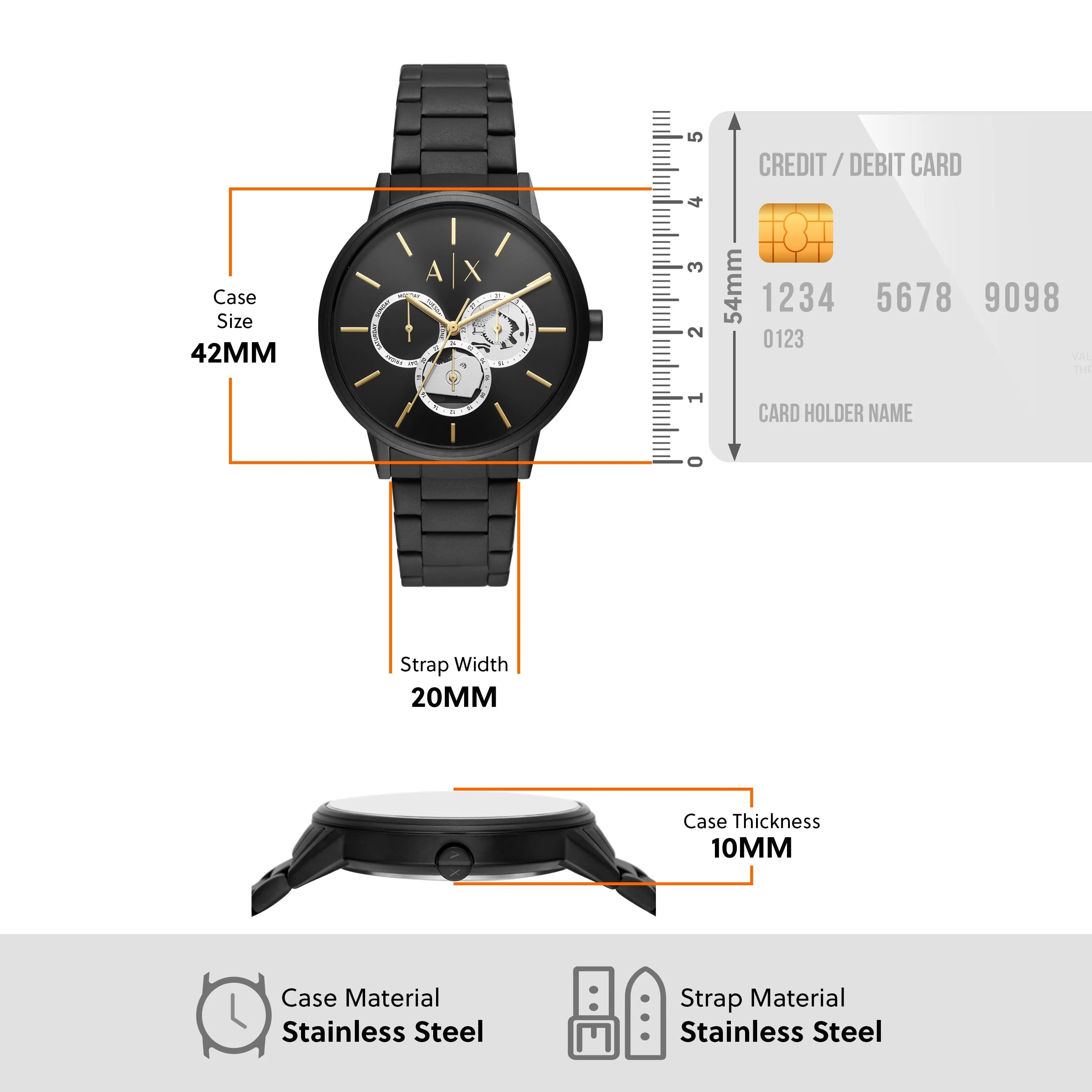 Armani Exchange Cayde Black Men's Watch AX2748