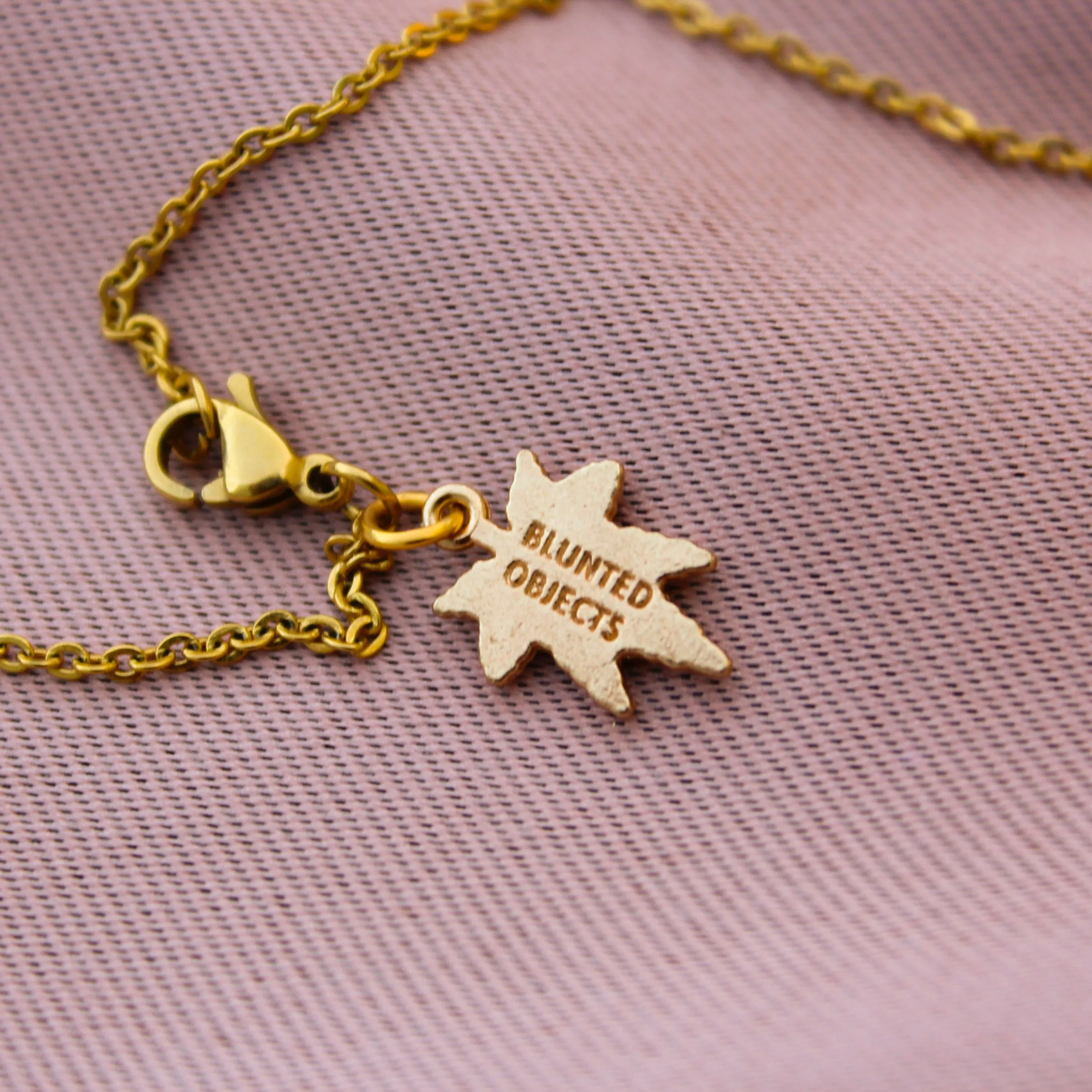 Blunt Babe Gold Nameplate Necklace