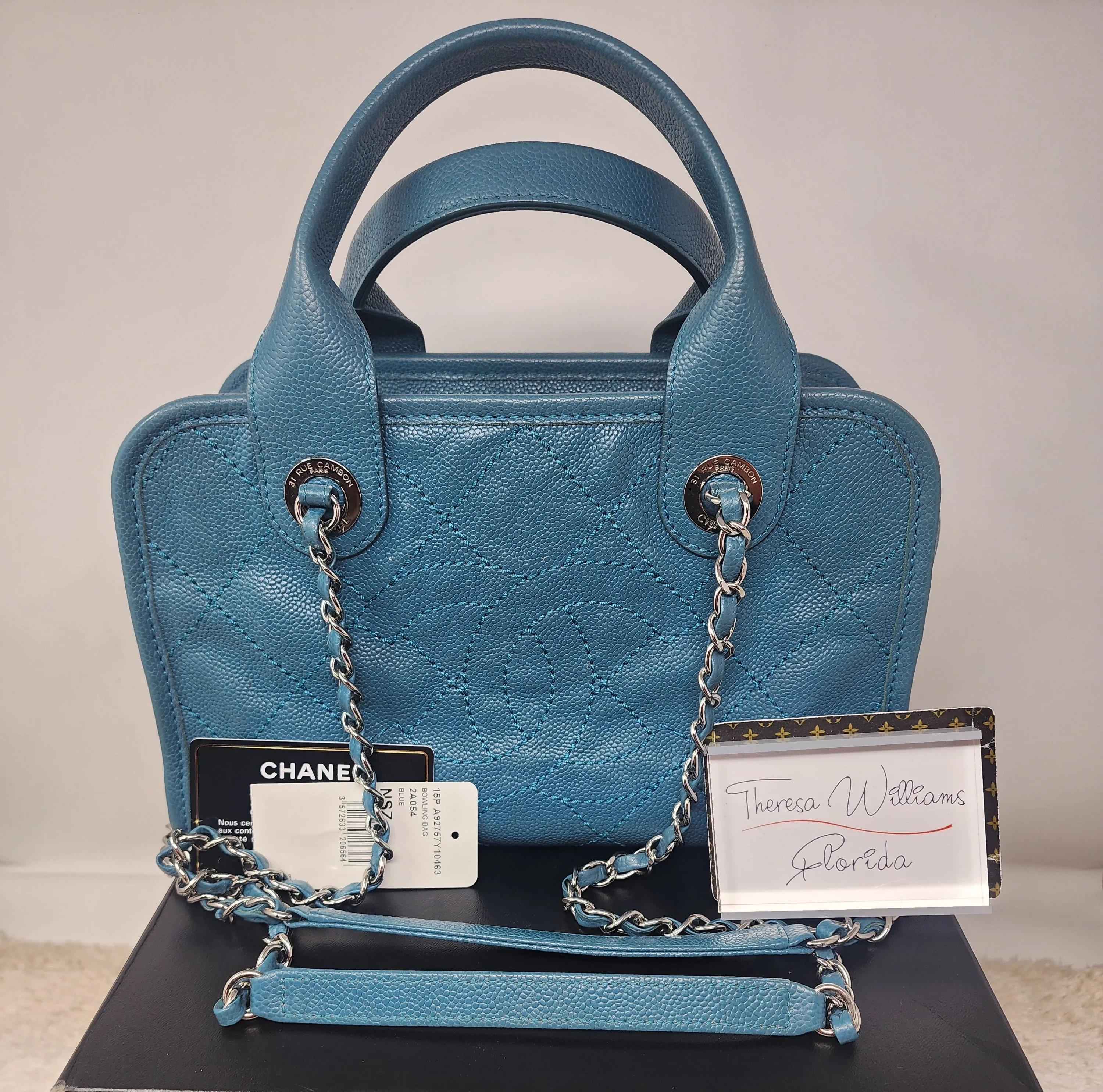 CHANEL CAVIAR DEAUVILLE BOWLING TOTE
