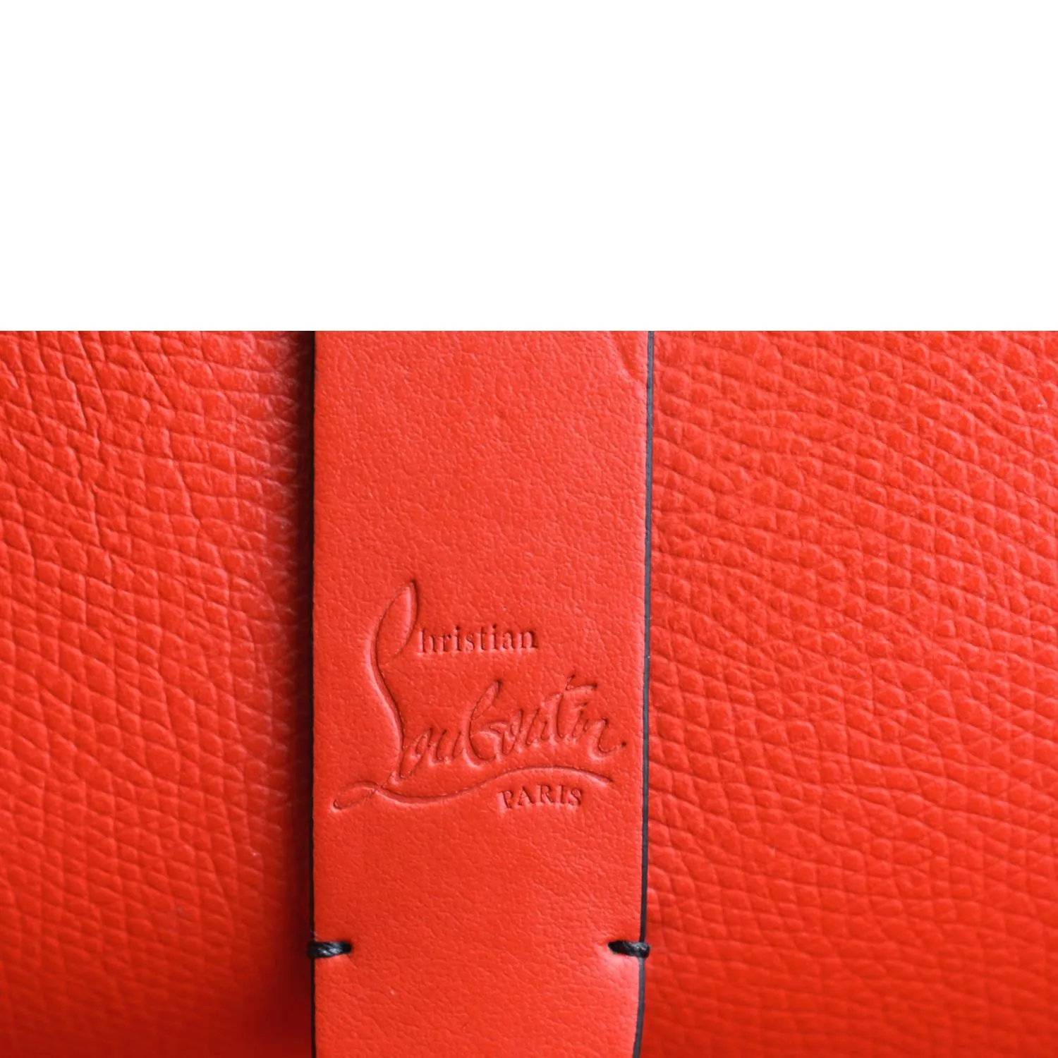 CHRISTIAN LOUBOUTIN Cabata Large Empire Paris Leather Tote Bag Black
