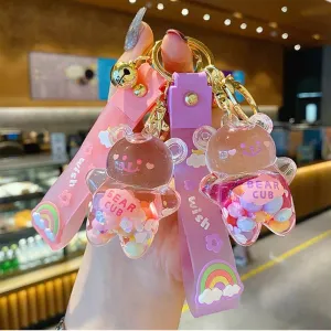 Crystal Teddy Bear Keychain