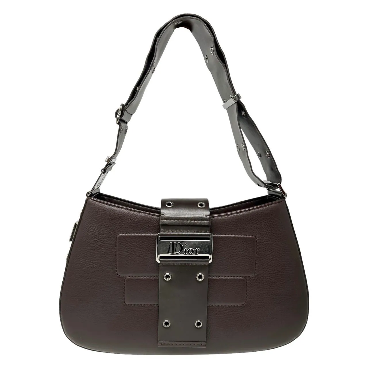 Dior Brown Logo Shoulder Bag