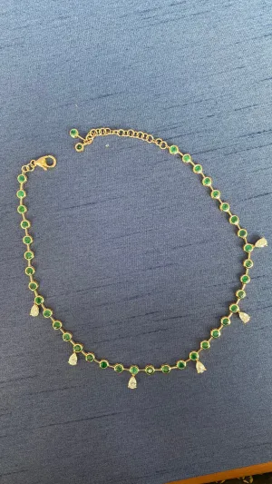 Emerald & Diamond Statement Necklace