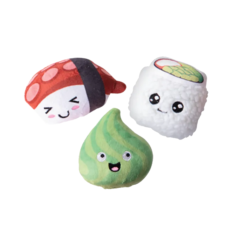 Fringe Studio - Sushiholic - 3pc Small Dog Toy Set