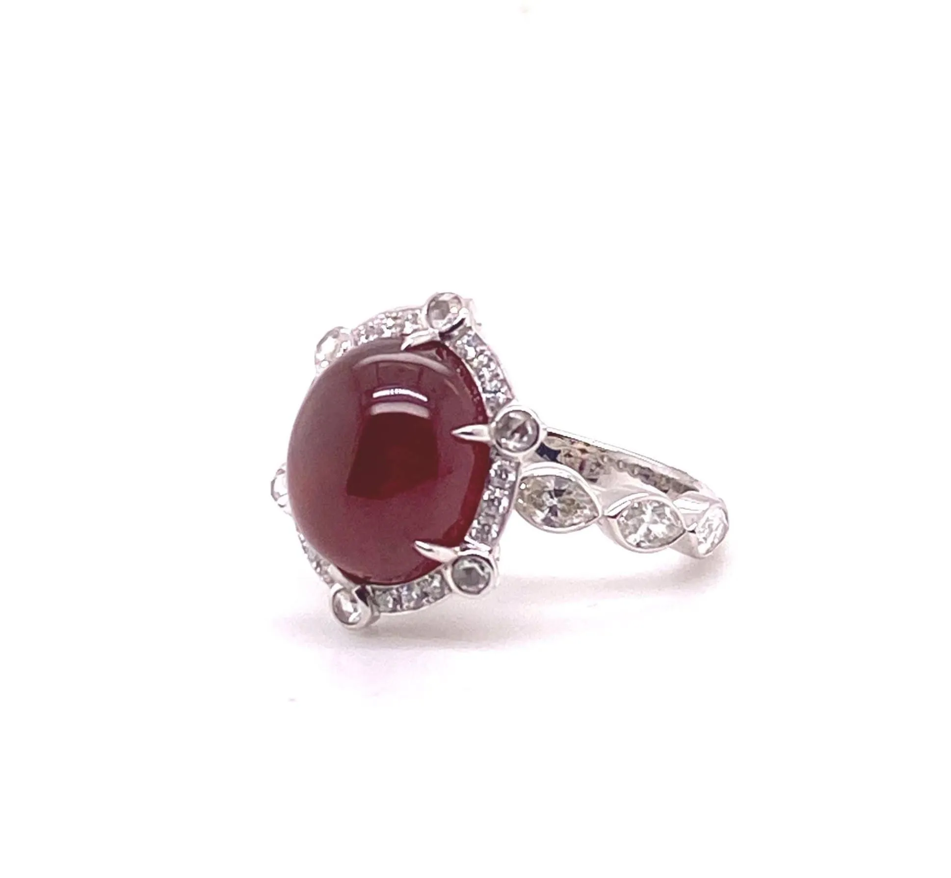 Hessonite Statement Ring