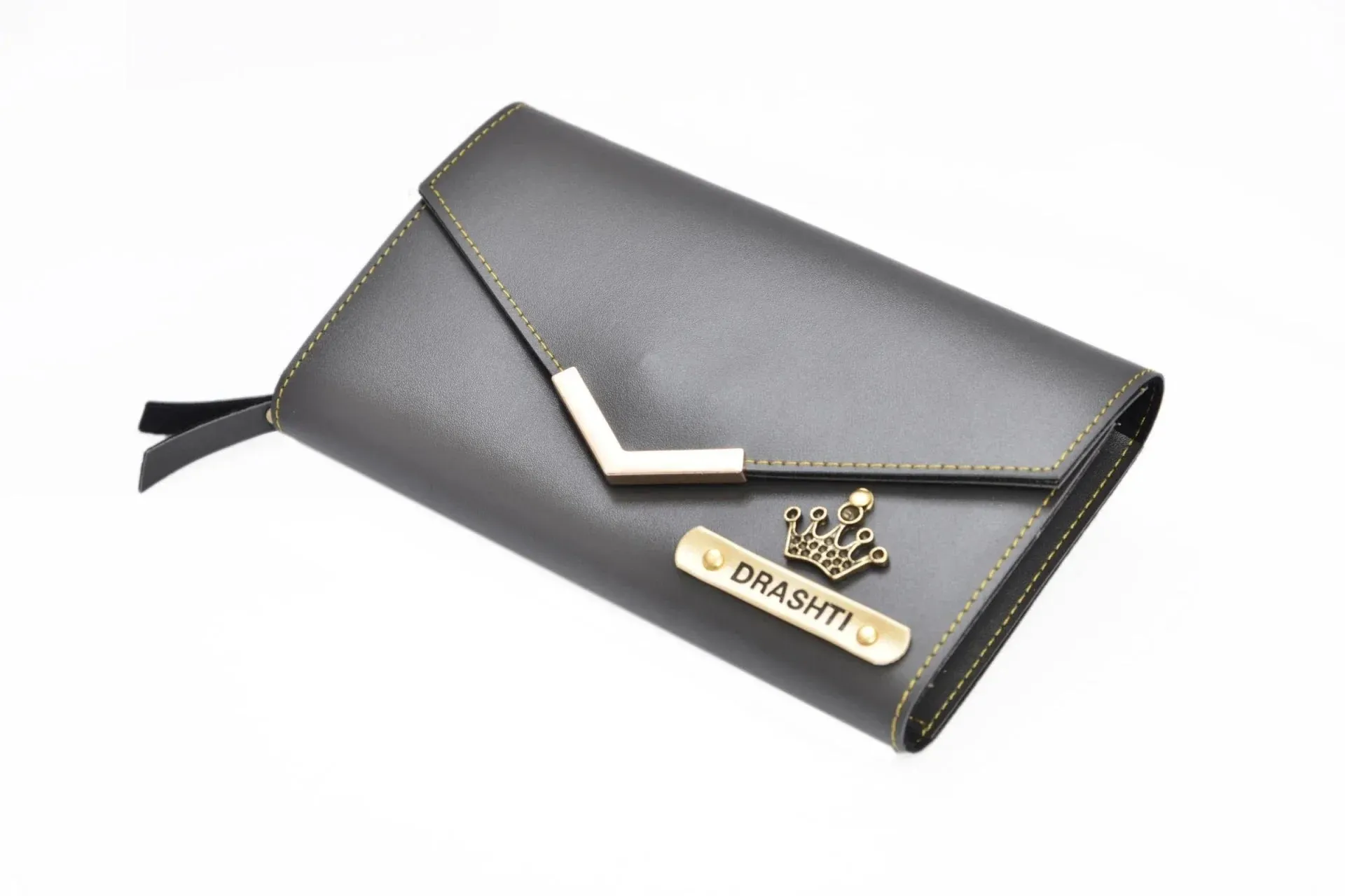Lady Wallet & Men's Wallet & Personalised Couple Rainbow Classic WaterBottle - Grey