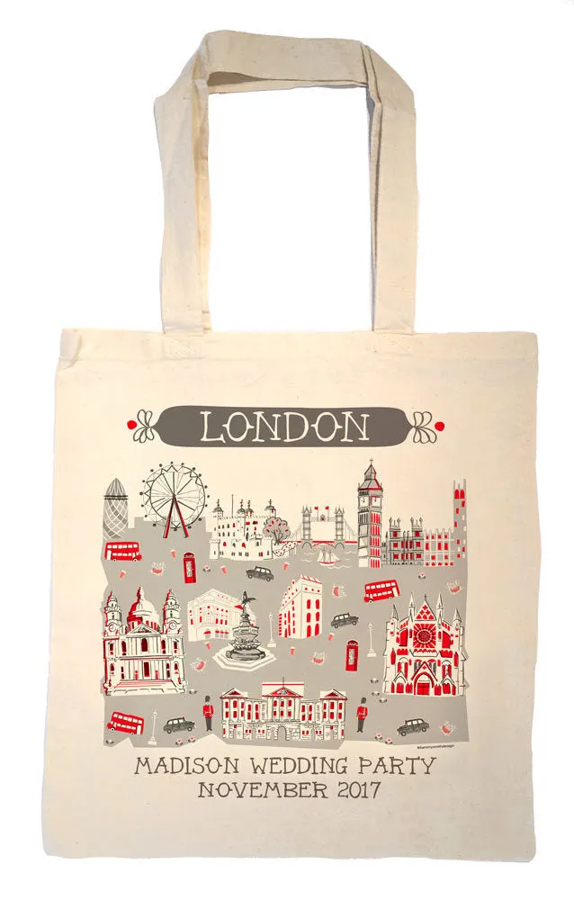 London Tote Bag-Wedding Welcome Tote