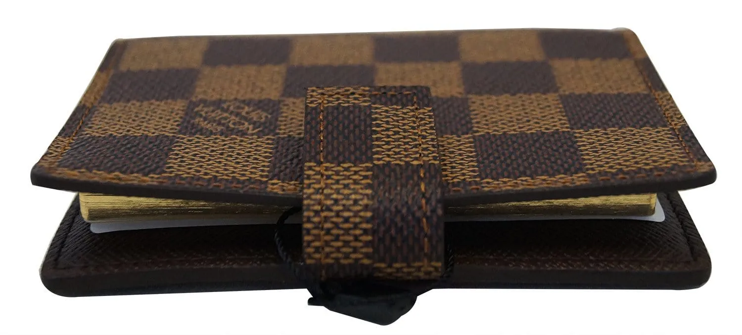 LOUIS VUITTON Damier Ebene Mini Agenda Notebook Cover - Final Call