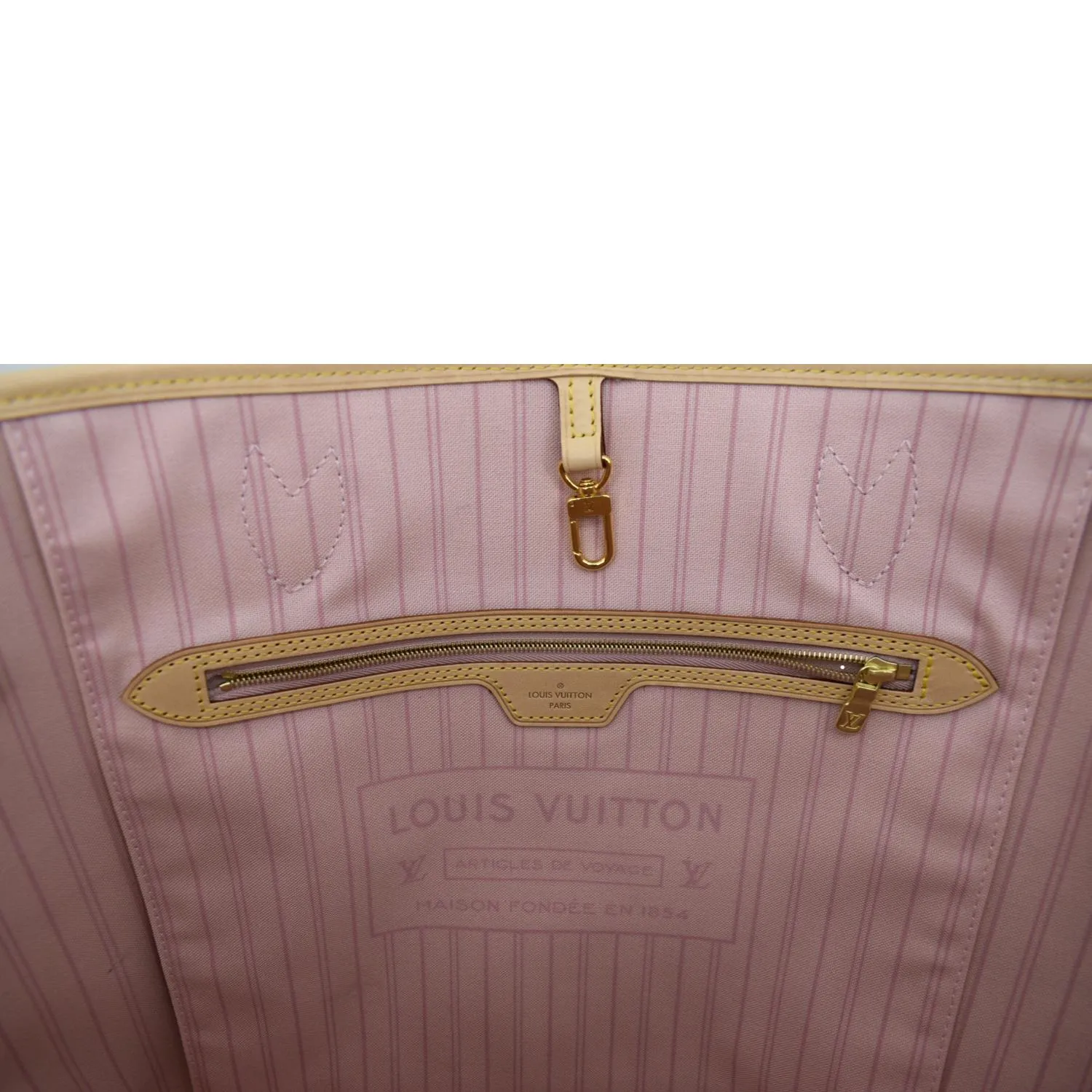 LOUIS VUITTON Neverfull GM Damier Azur Tote Shoulder Bag White