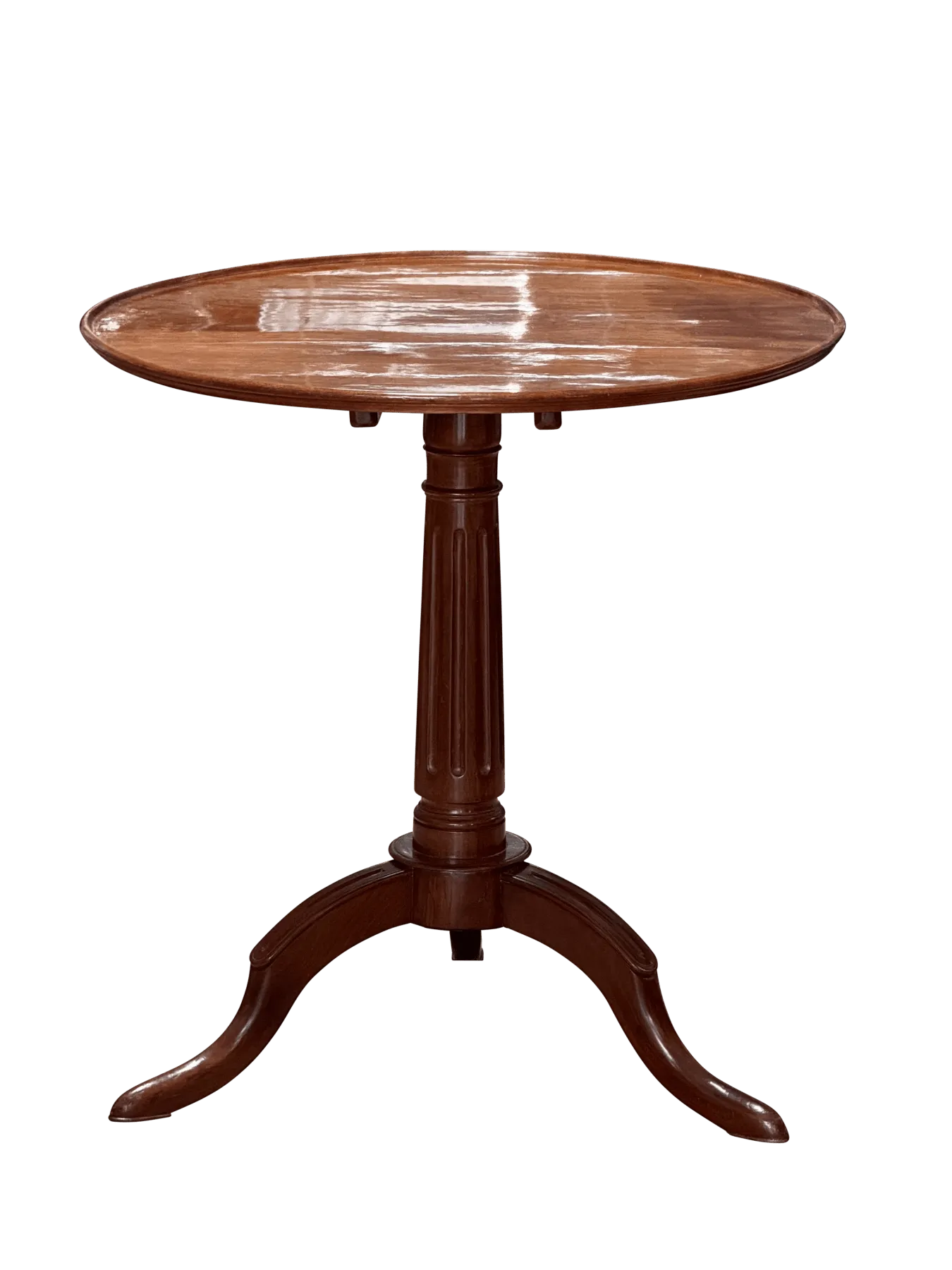 Louis XVI Mahogany Tripod Tilt-Top Side Table