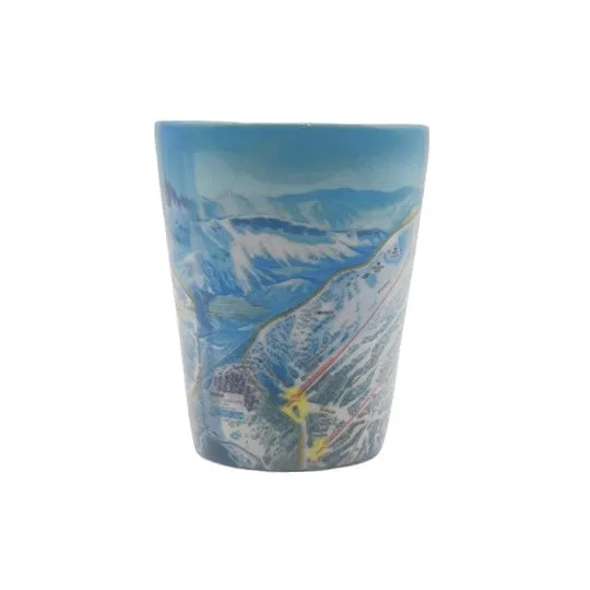 MAMMOTH TRAIL MAP SHOT GLASS