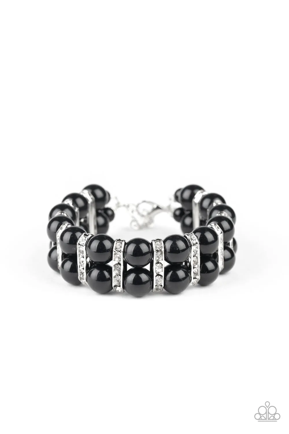 Paparazzi -Glowing Glam - Black Bracelet