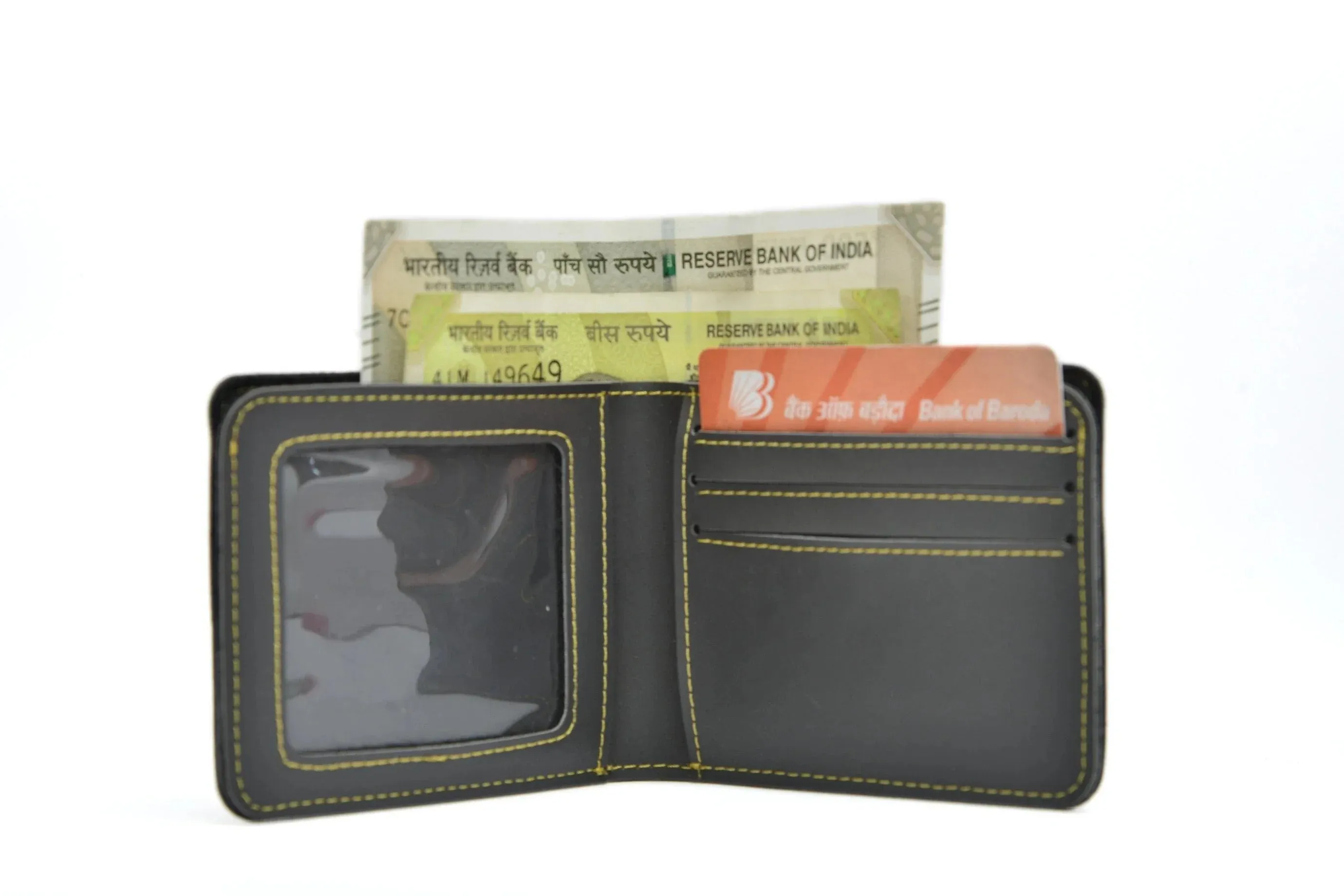 Personalized Couple's Combo : Premium Lady Wallet ( Product 1 )& Men's Wallet(Product 2) - Grey
