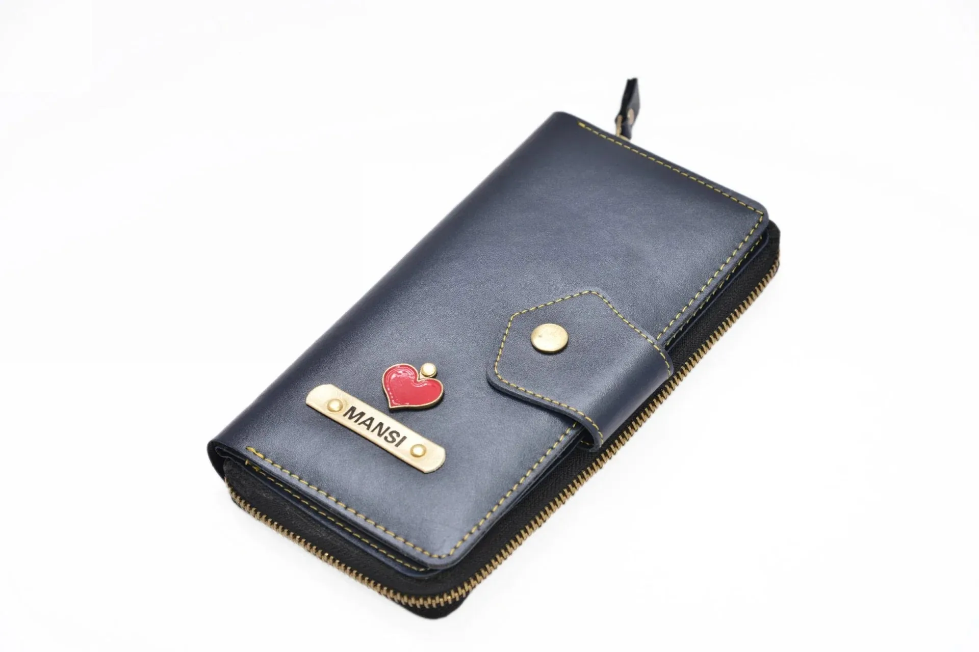 Personalized Couple's Combo : Premium Lady Wallet ( Product 1 )& Men's Wallet(Product 2) - Royal Blue