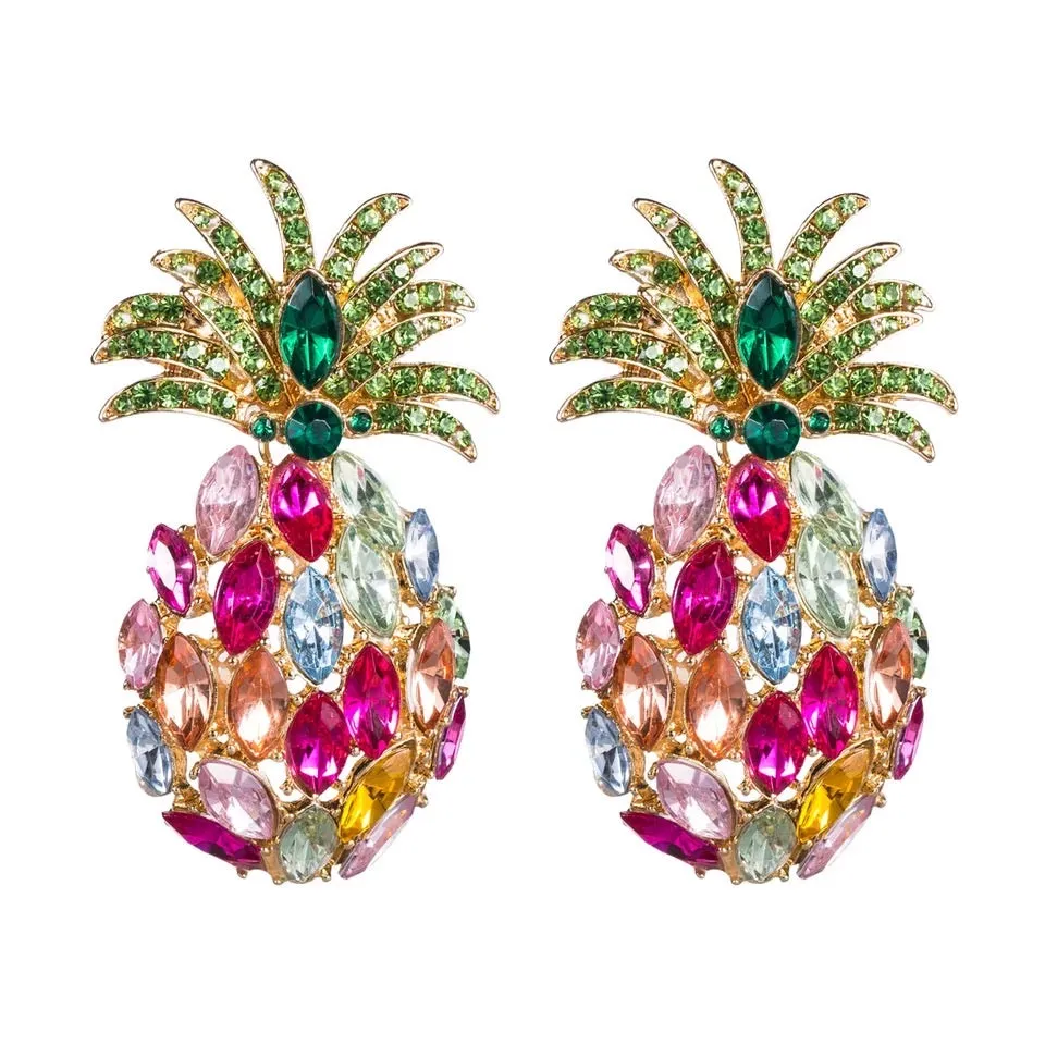 PINEAPPLE STATEMENT EARRINGS
