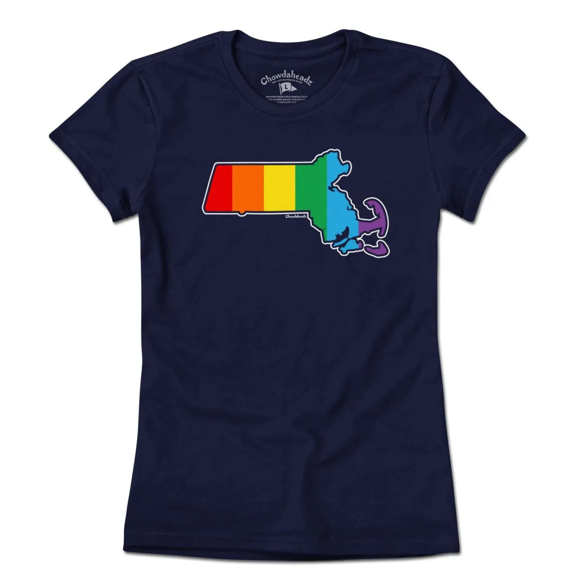 Rainbow Massachusetts T-Shirt