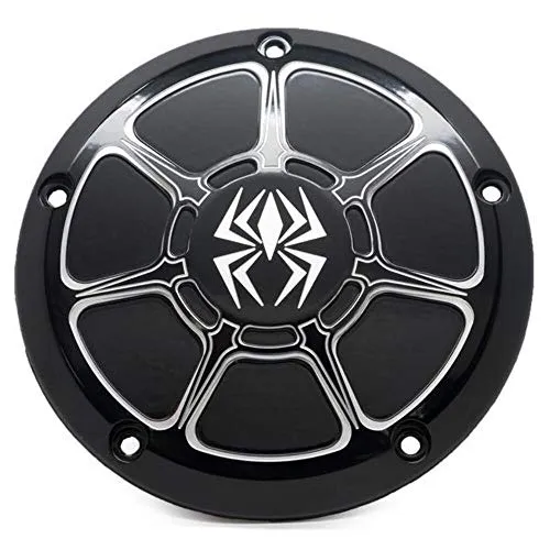 Rekluse Racing RMS-0515005 Derby Cover Black Gloss Flh/Flt 16-Up W/Low Profile