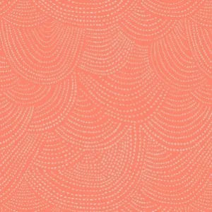 Scallop Dot in Tangerine