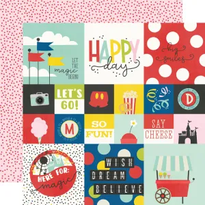 Simple Stories - Say Cheese Magic - 12x12 Single Sheet - 2x2/4x4 Elements