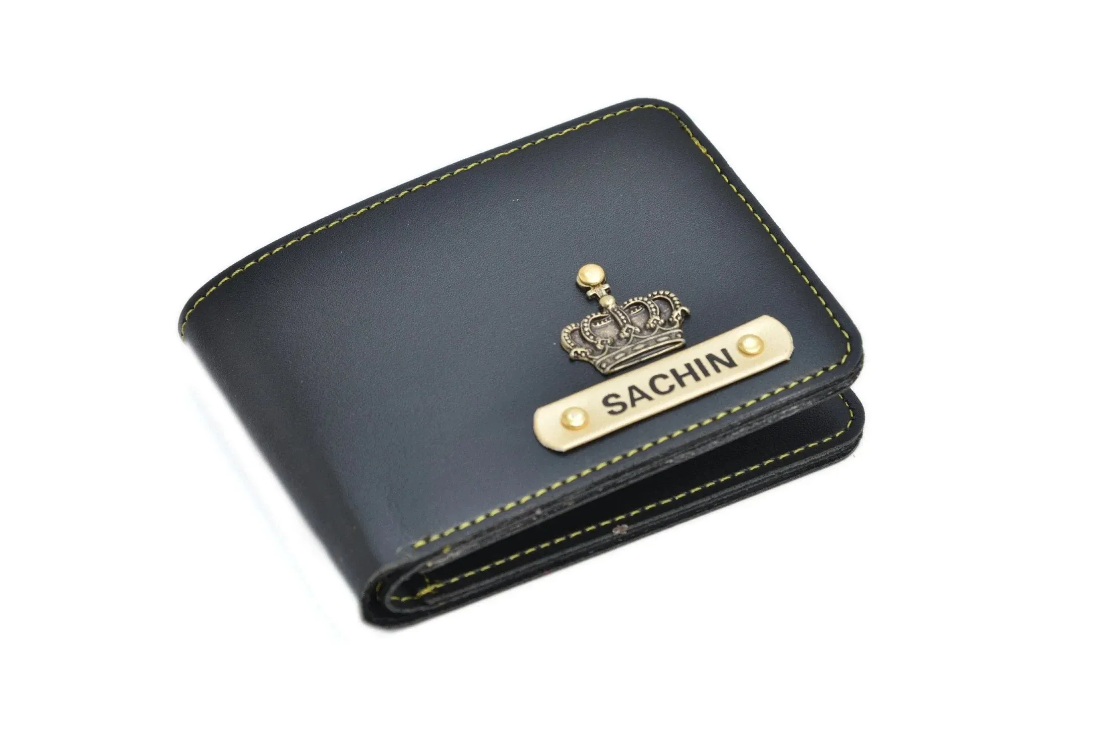 Sling Bag & Men's Wallet & Personalised Couple Rainbow Classic WaterBottle - Black