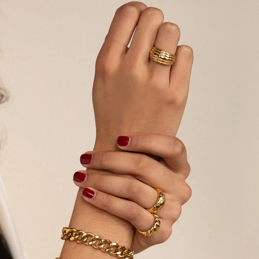 Textured Dome Ring