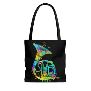 Watercolor French Horn Tote Bag