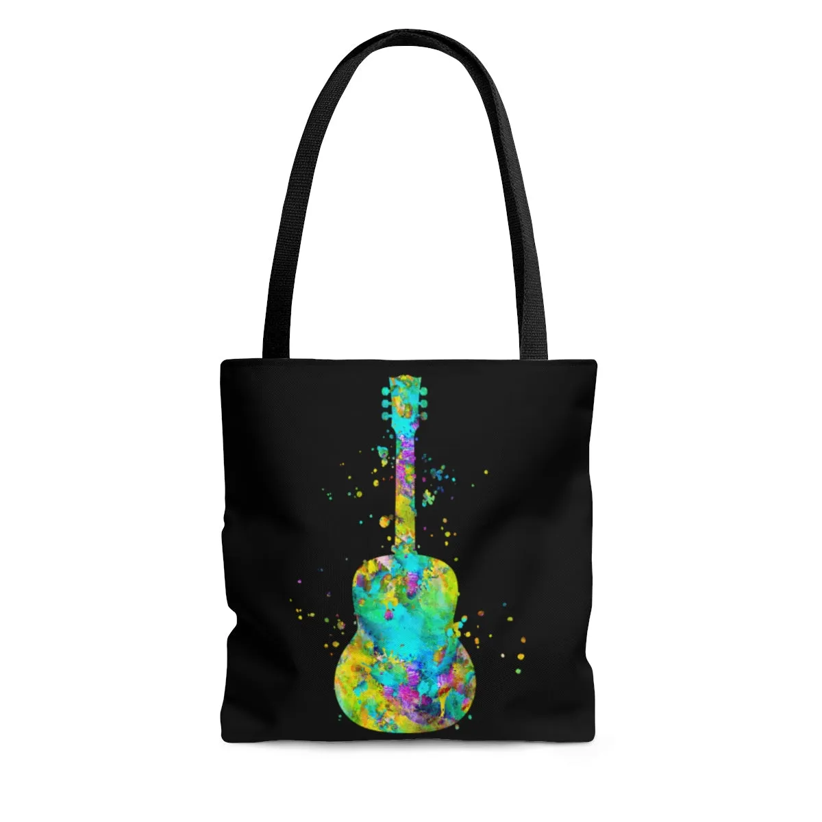 Watercolor Guitar Tote Bag
