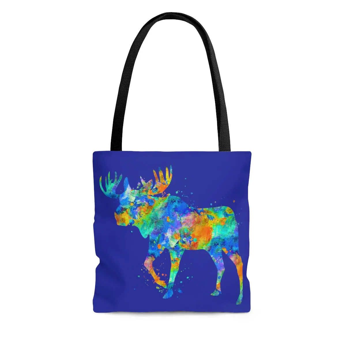 Watercolor Moose Tote Bag